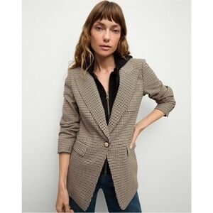 Veronica Beard Houndstooth Dickey Blazer